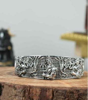 Silver Mahakal Bracelet