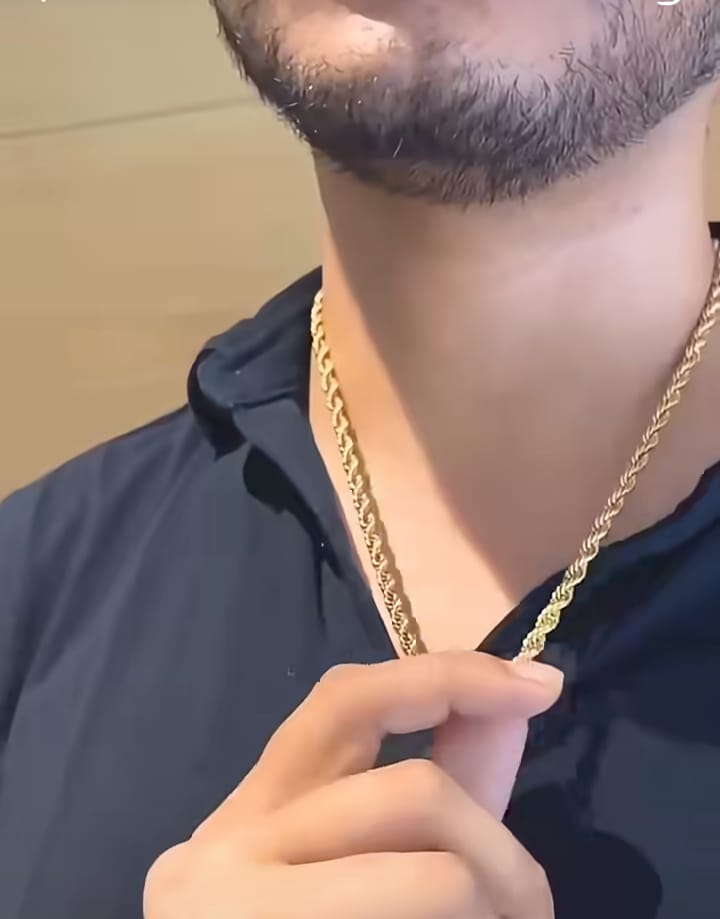 Men's Golden Rope Chain